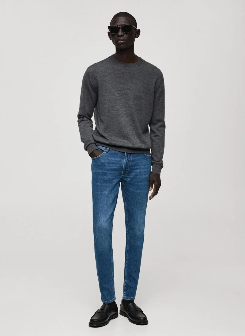 Mango Man  mid wash skinny fit jeans for Men | Best Price UAE